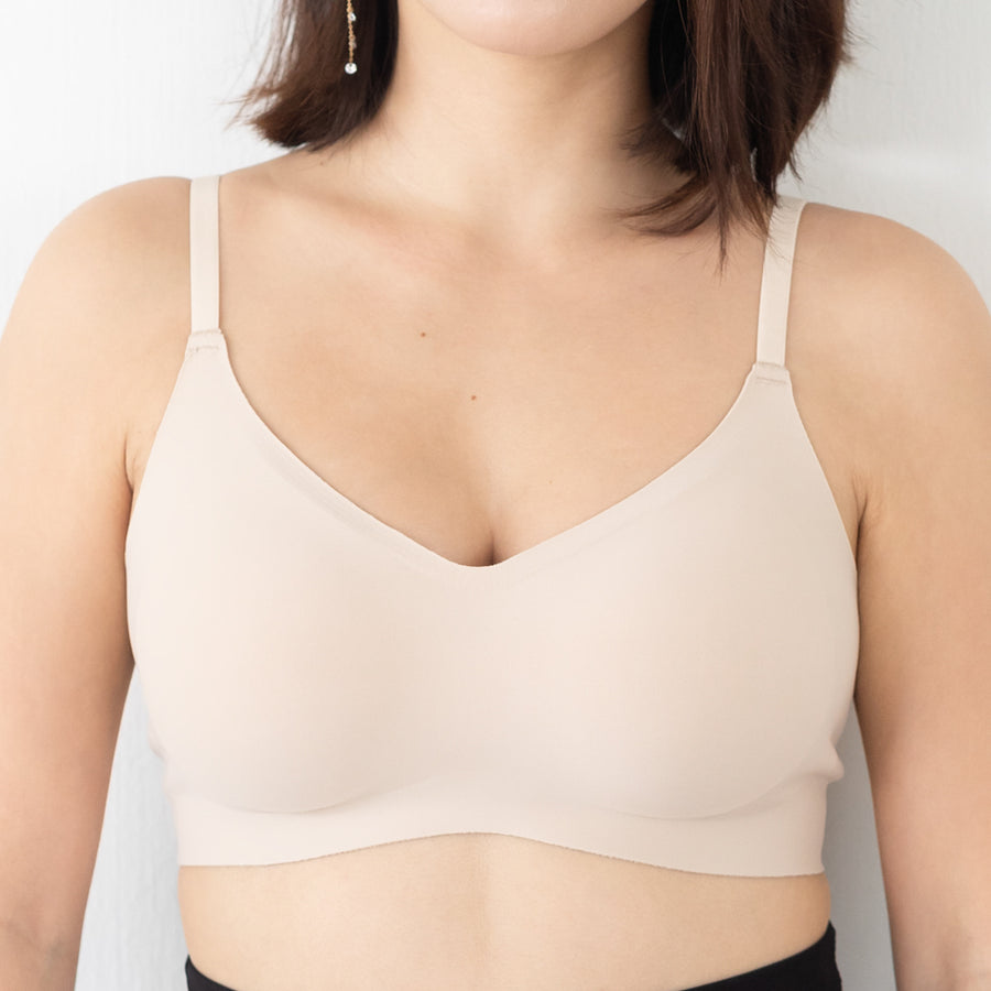 Air-ee Seamless Bra in Nude - Thin Straps (Superfine) (Size M & XL Only)