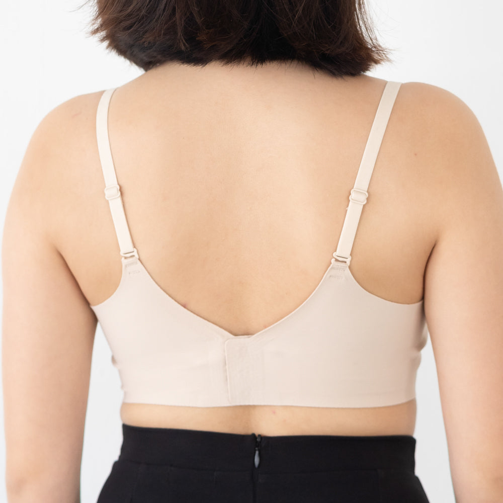 Air-ee Seamless Bra in Ash - Thick Straps (Superfine) (Size XXL Only)