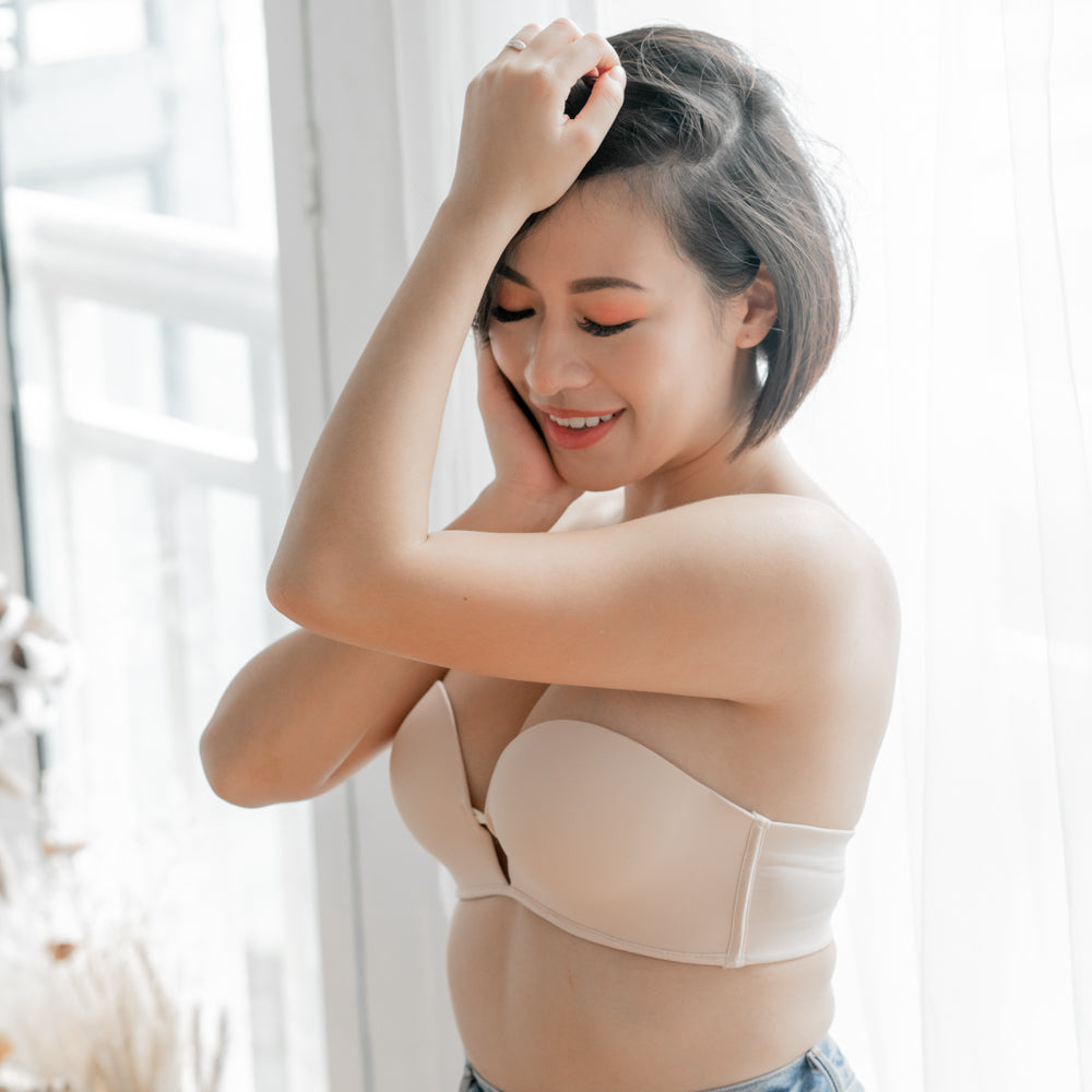 LIFT IT UP! 100% Non-Slip Super Push Up Strapless Wireless Bra