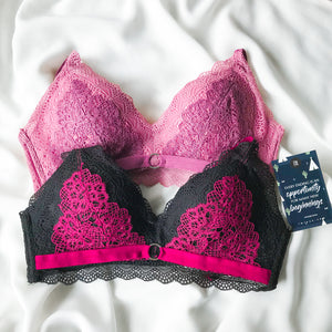 Spicey Bold Wireless Push Up Bra in Pink (Size S Only)