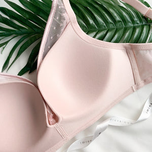 Snuggle-In! Mini Polka Wireless Bra in Pink (Size S only)