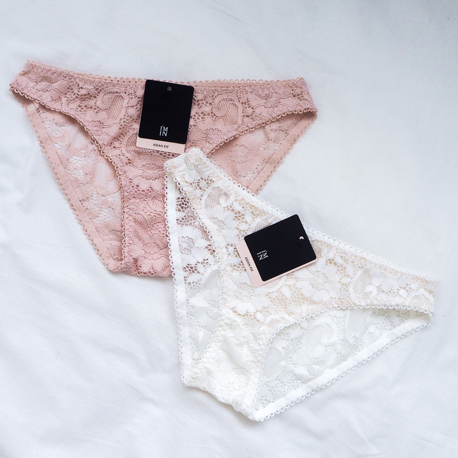Floral Embroidery Cheeky in Black