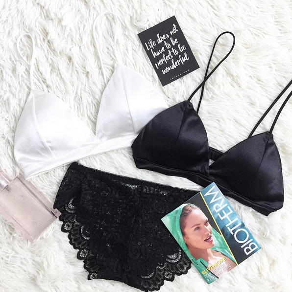 Night Angel Satin Bralette