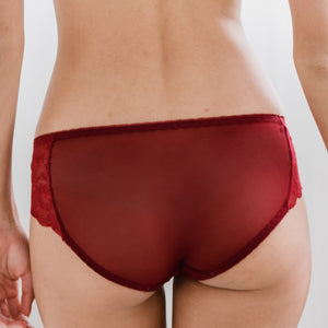 The Romantic Lacey Cheeky in Scarlet