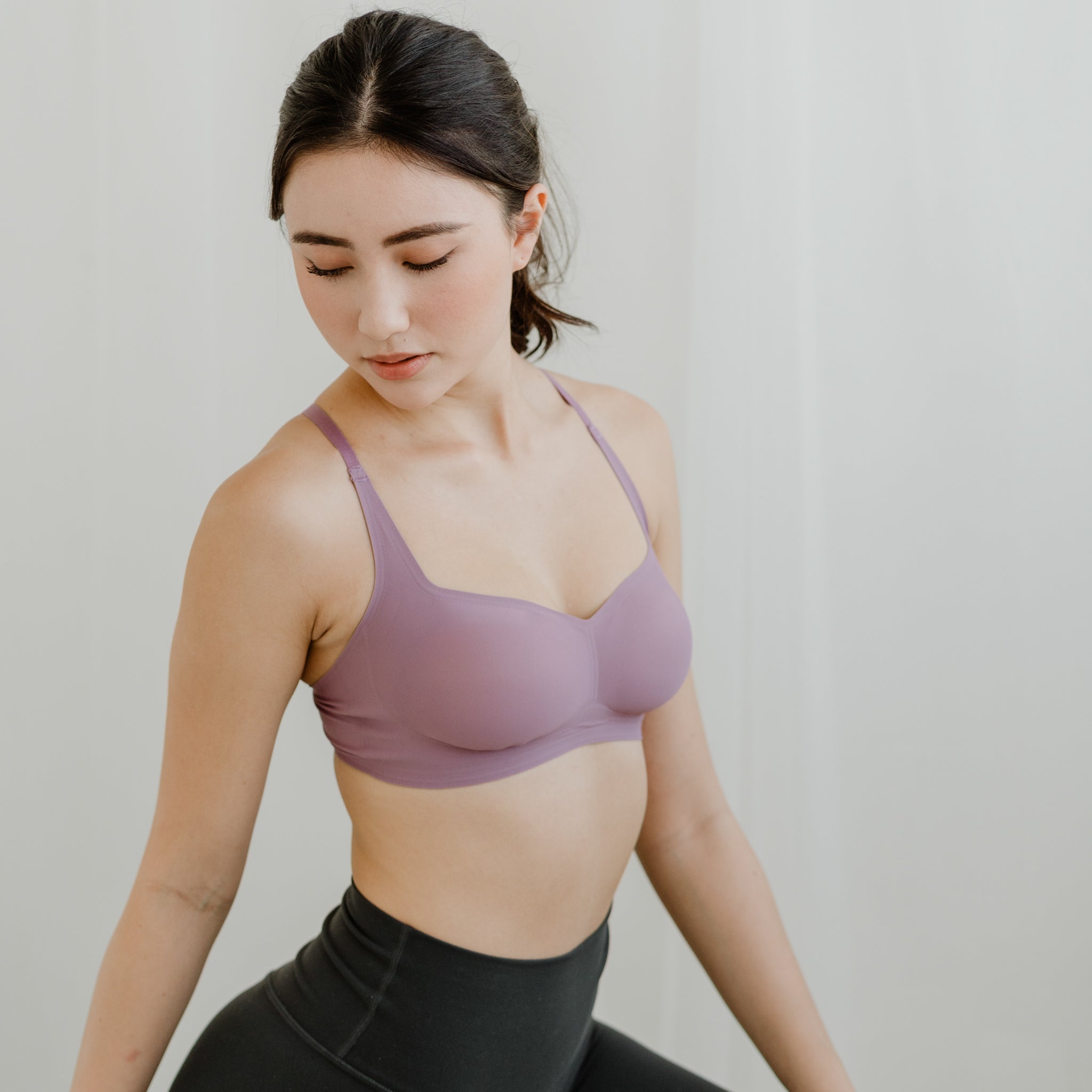 Air-ee Seamless Bra in Lilac - Square Neck (Superfine) (Size L & XL Only)