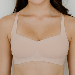 Air-ee Seamless Bra in Pinkish Nude - Square Neck (Superfine) (Size S & XL Only)