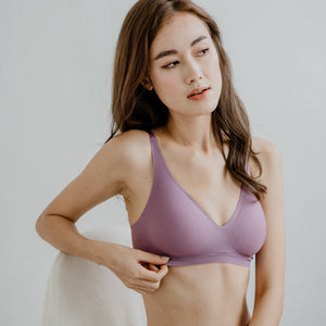 Air-ee Seamless Bra in Lilac - V-Neck (Superfine) (Size XXL Only)