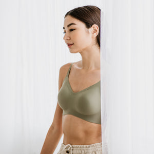 Air-ee Seamless Bra in Sage - Thin Straps (Signature Edition)