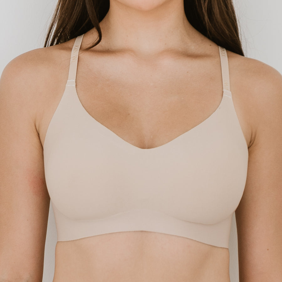 Air-ee Seamless Bra in Almond Nude - Thin Straps (Signature Edition)