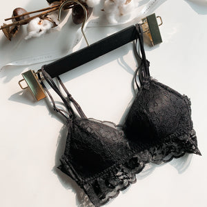 Irresistibly Cosy Lightly-Lined Midi Wireless Bra in Black (Size XL Only)