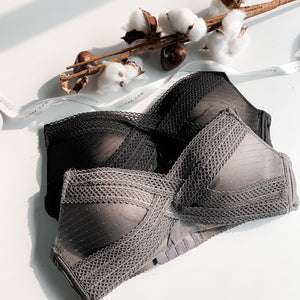 Irresistibly Comfy Lightly-Lined Soft Wireless Bra in Grey (Size XL only)