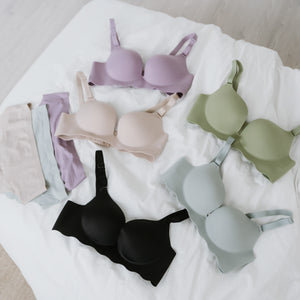 Comfy Sleek! Seamless Lightly-lined Wireless Bra in Lilac