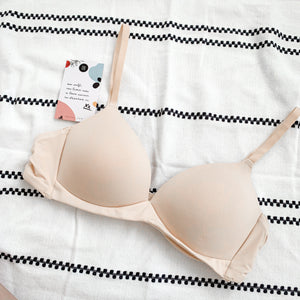 Basic Cotton Freedom Wireless Bra in Nude (Size XL Only)