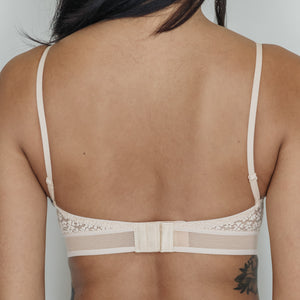 Essential Chic Low-Back Midi Wireless Bra in Nude (Size XL Only)