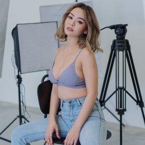 Deep V Bralette in Lilac (Size L Only)