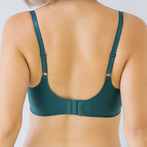 Oh-So-Smooth Essential Wireless Push Up Bra in Forest