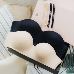 *RESTOCKED* LIVE FREE! Lightly-Lined 100% Non-Slip Strapless Wireless Bra in Nude