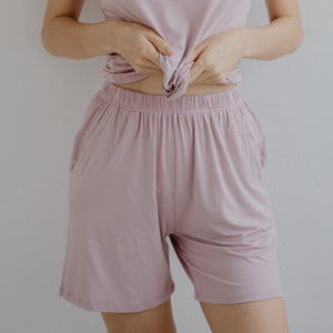 Everyday Bra-less Modal® Fabric Loungewear set in Lilac (With in-built cups)