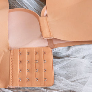 Seamless Lace-frills Wireless Bra in Sandstone (Size S & L Only)