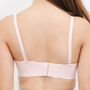 Lacey Minimalist Super Push Up Bra Wireless Bra in Blush Nude (Size XL Only)