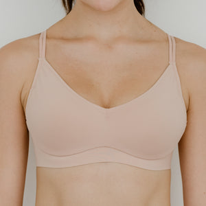 Seriously Comfy Lightly-Lined Wireless Bra in Pinkish Nude