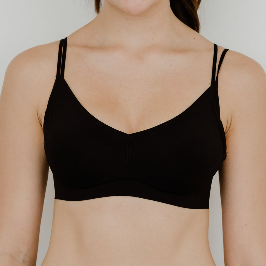 Seriously Comfy Lightly-Lined Wireless Bra in Black (Size S & XL Only)