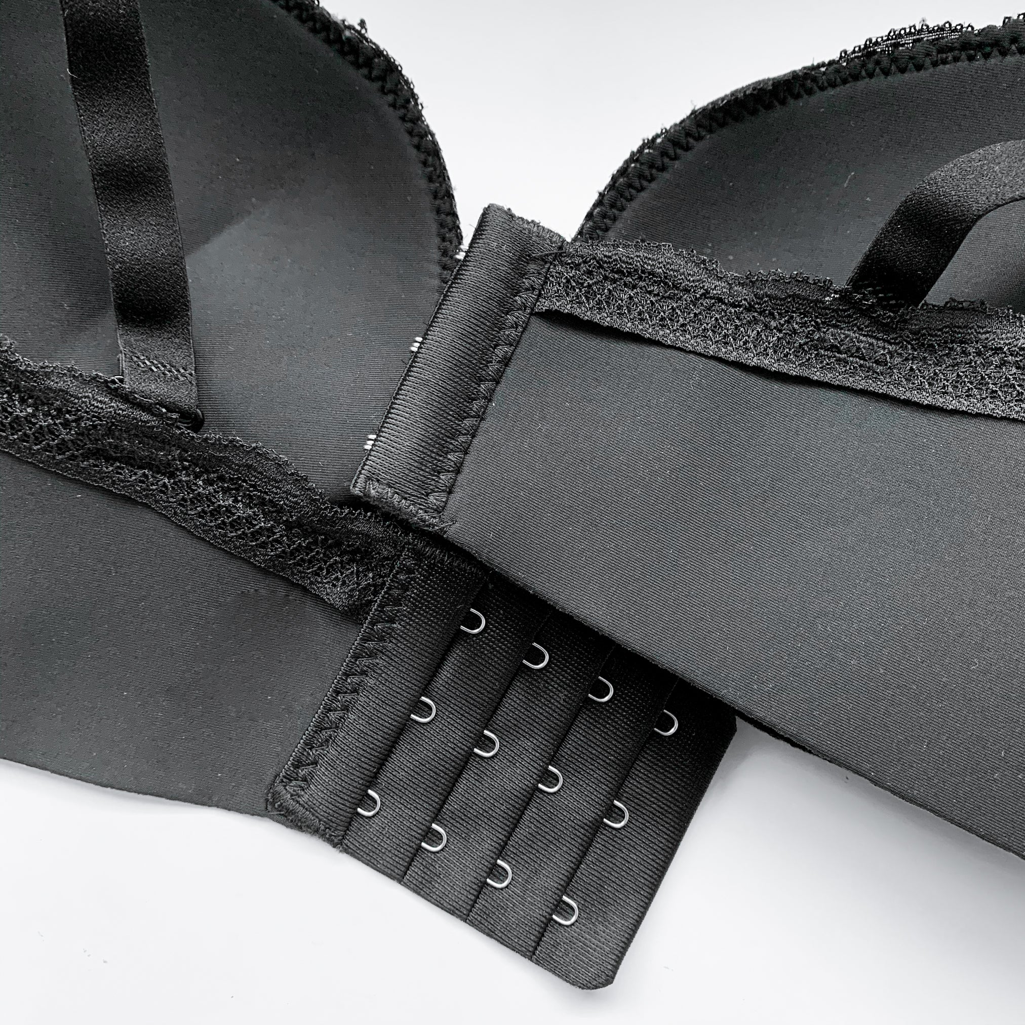 Lacey Minimalist Super Push Up Bra Wireless Bra in Black (Size XL Only)