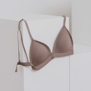 Jell-ee Triangle Sexy-Back Bralette in Desert Taupe (Signature Edition)