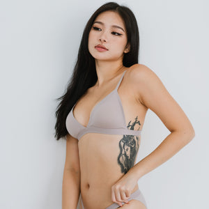 Jell-ee Triangle Sexy-Back Bralette in Desert Sand (Signature Edition)