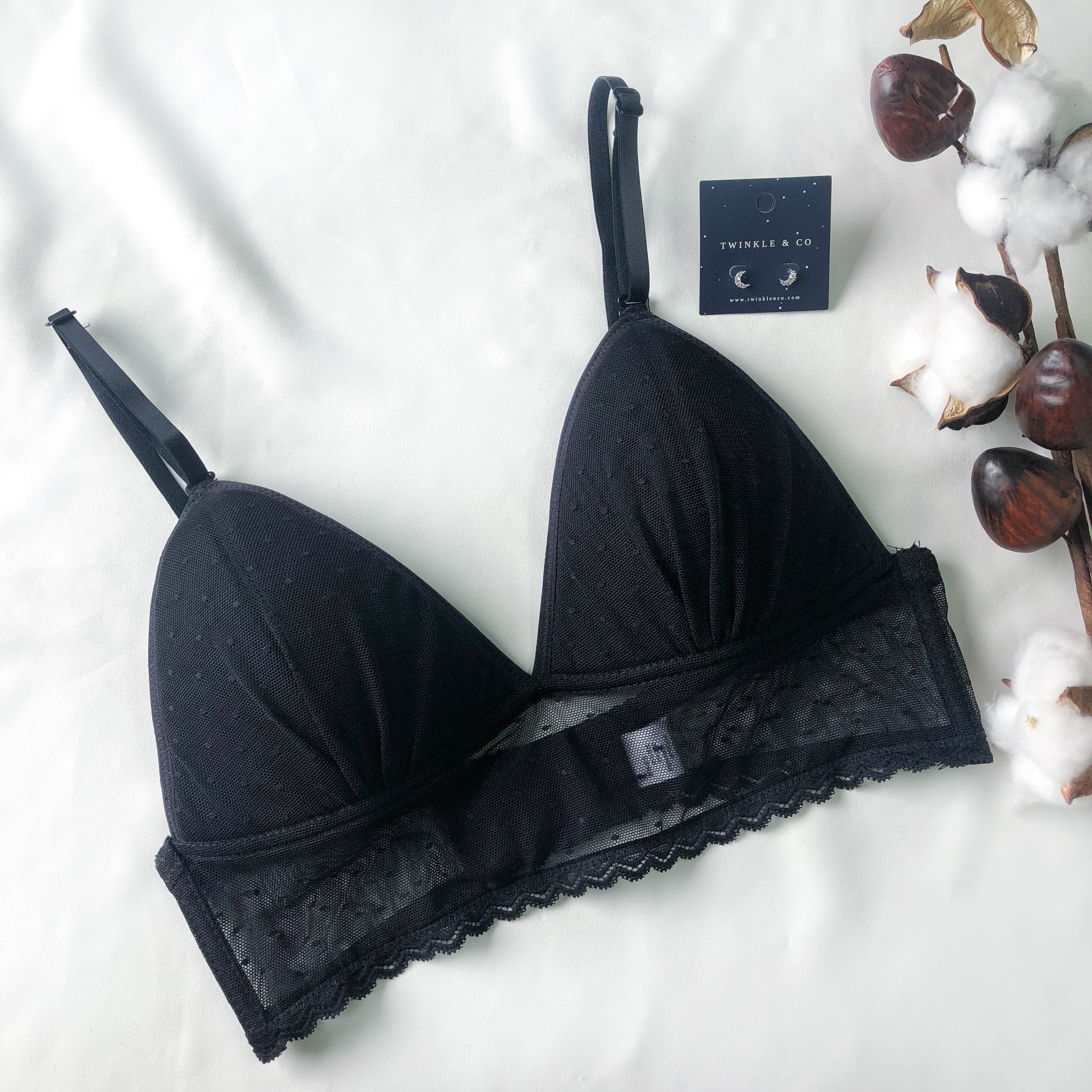 LIVE FREE! Polka Dot Mesh Bralette