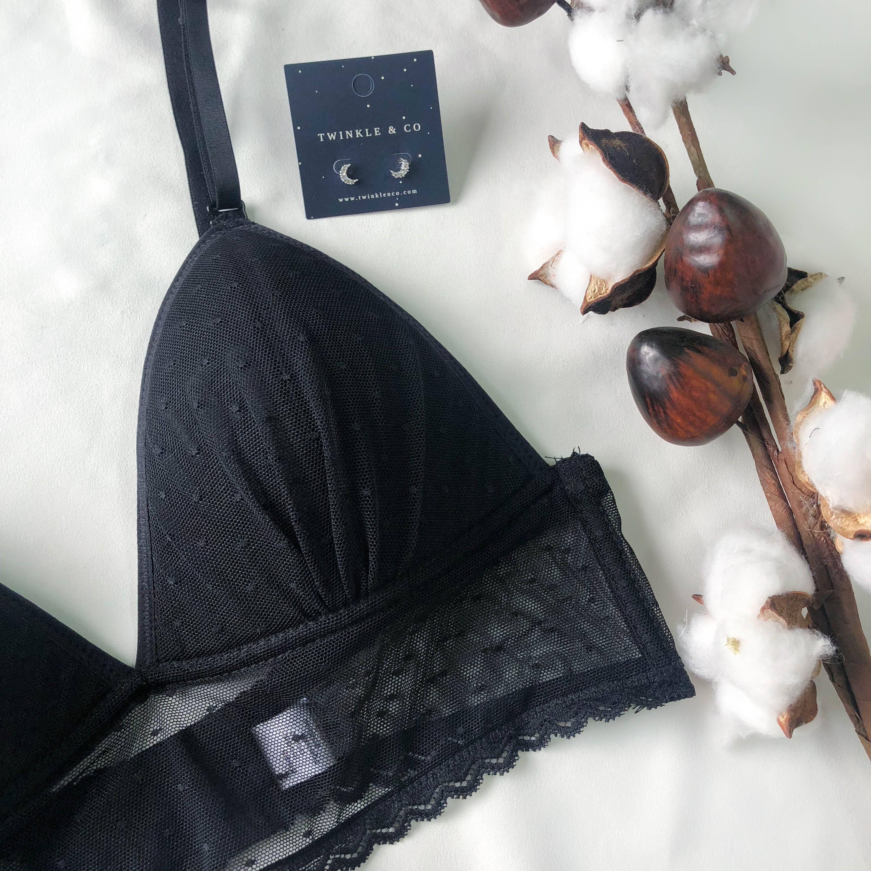 LIVE FREE! Polka Dot Mesh Bralette