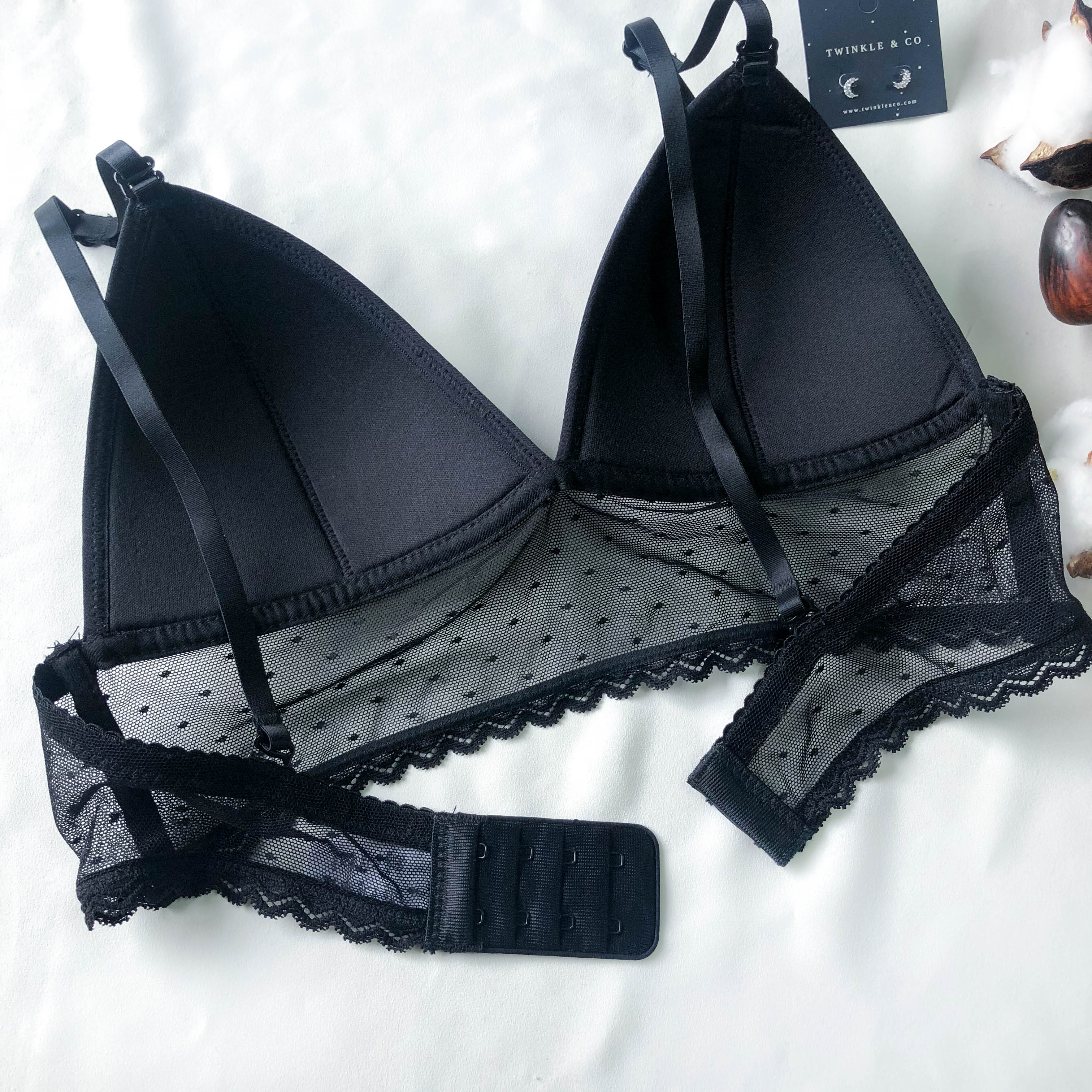 LIVE FREE! Polka Dot Mesh Bralette