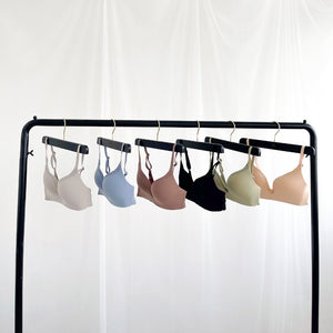 Everyday Comfort Seamless Wireless T-Shirt Bra in Blue (Size S Only)