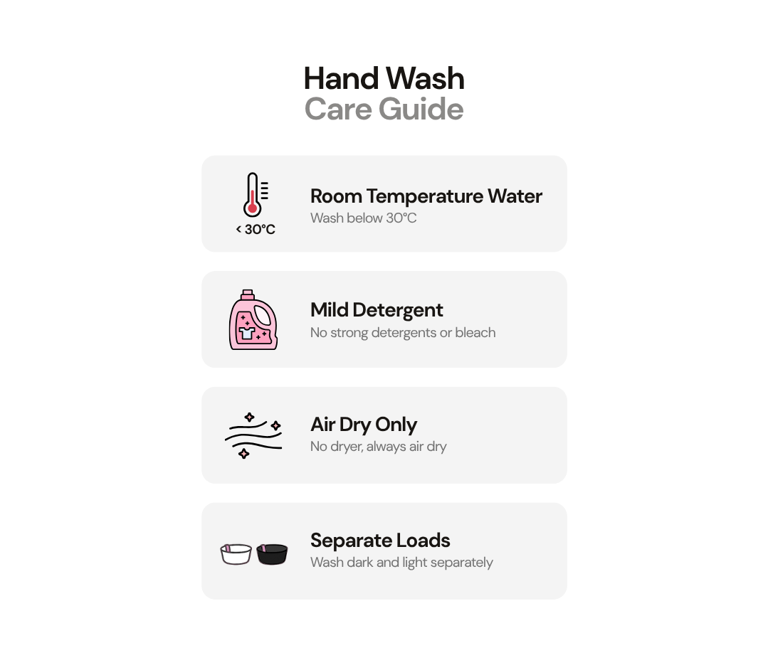Product care instructions